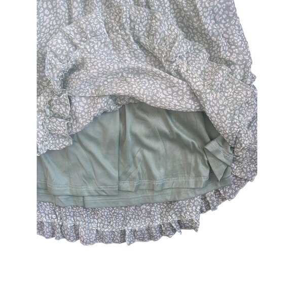 Women's Casual Floral Summer Long Sleeve Deep V-Neck Open Back Ruffles Large - Picture 8 of 13